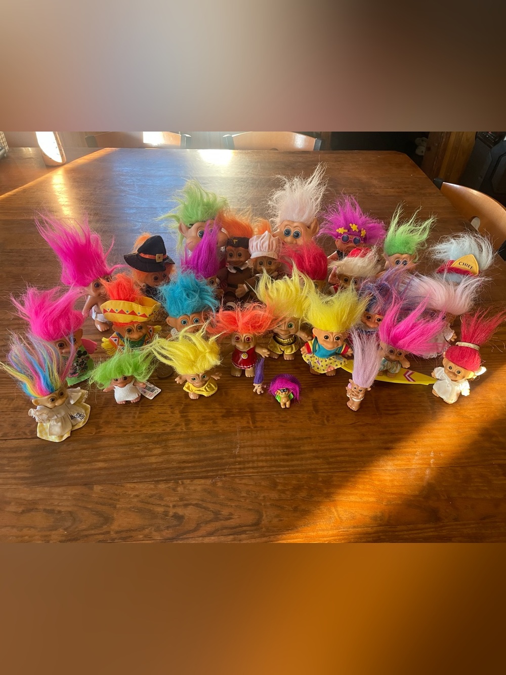 Vintage 80’s Colorful Troll Dolls Collection of 28  - Multicolor rare kids toys